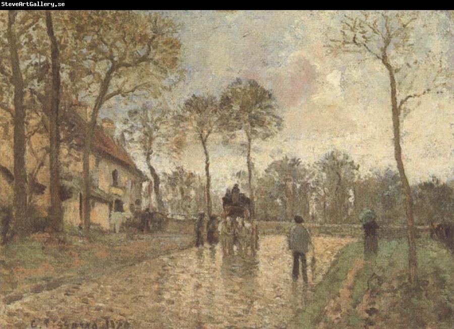 Camille Pissarro The Mailcoach at Louveciennes